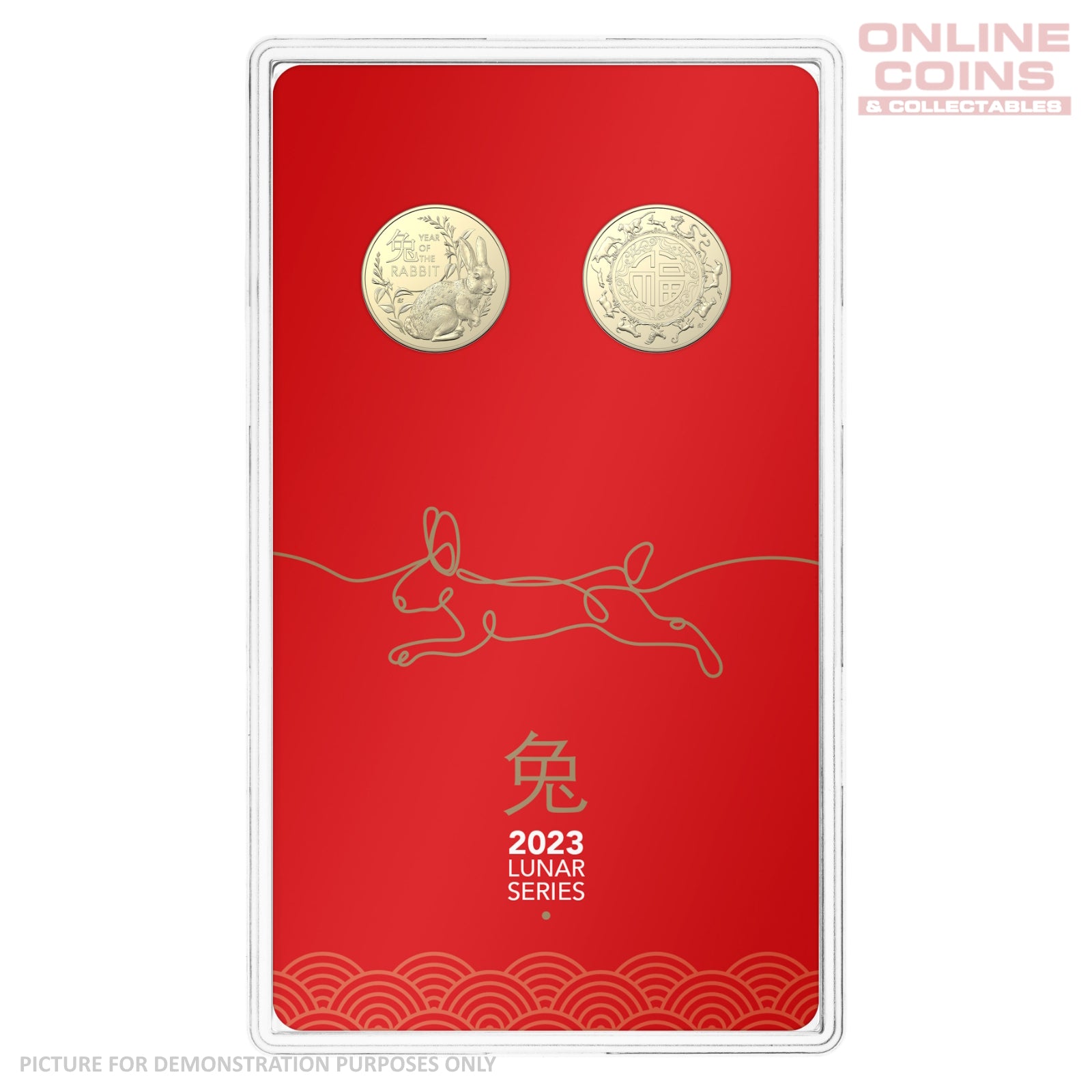 2023 $1 AlBr Uncirculated Two Coin Set – Year of the Rabbit